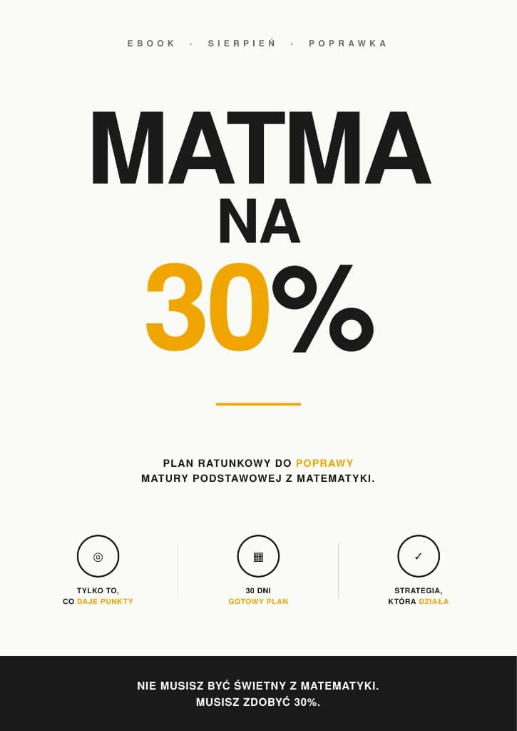 Okładka ebooka MATMA NA 30%